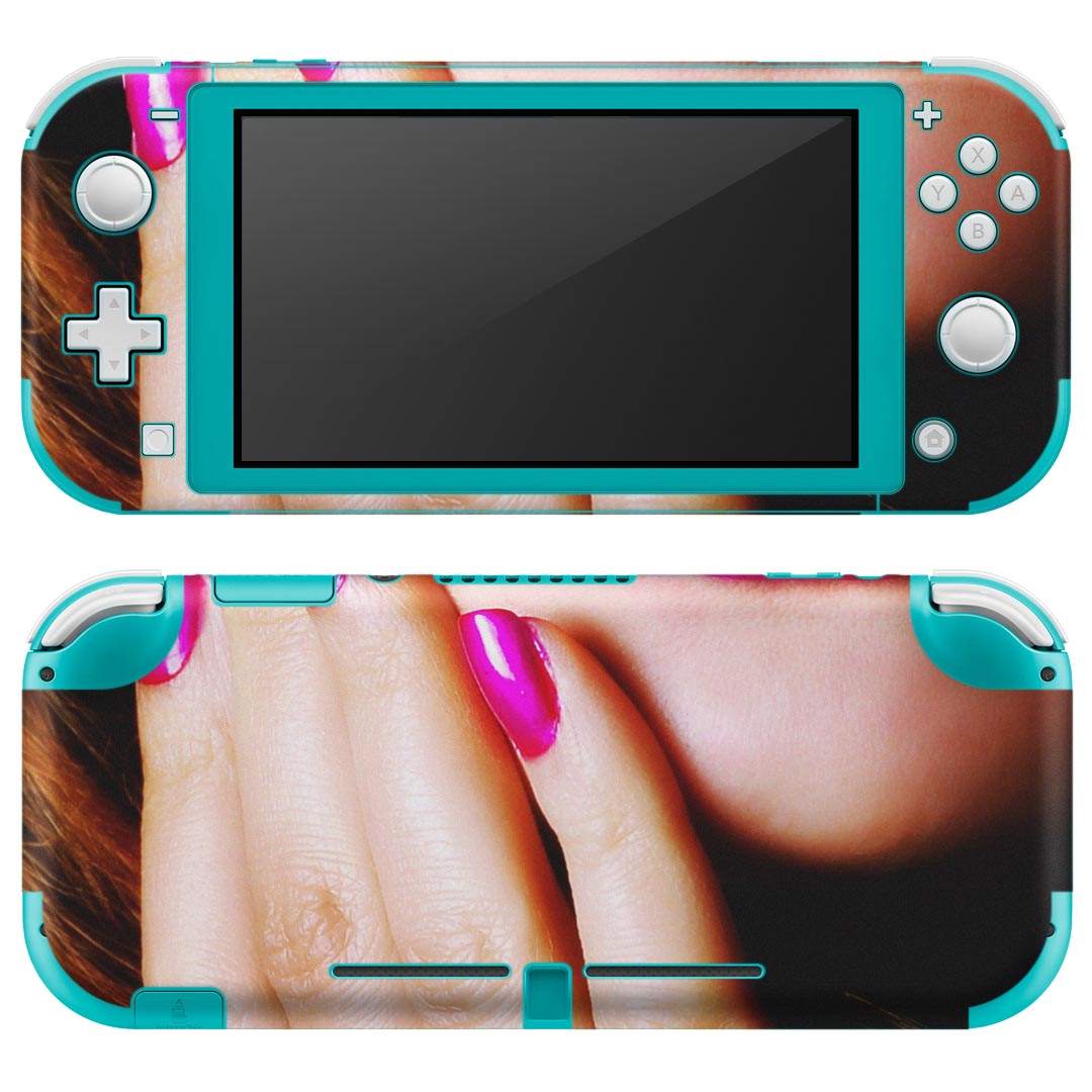 igsticker Nintendo Switch Lite 専用 デザインスキンシール 全面 ニンテンドー スイッチ ライト 専用 ゲーム機 カバー アクセサリー フィルム ステッカー エアフリー 002591 メイク　おしゃれ　人物