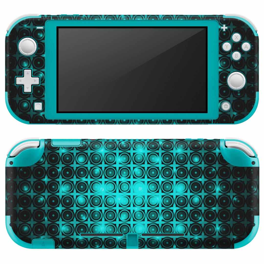 igsticker Nintendo Switch Lite 専用 デザインスキンシール 全面 ニンテンドー スイッチ ライト 専用 ゲーム機 カバー アクセサリー フィルム ステッカー エアフリー 002594 シンプル 模様 青