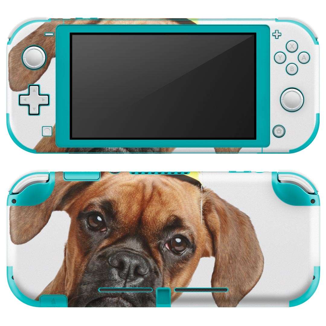 igsticker Nintendo Switch Lite 専用 デザインスキンシール 全面 ニンテンドー スイッチ ライト 専用 ゲーム機 カバー アクセサリー フィルム ステッカー エアフリー 002612 犬　動物　写真