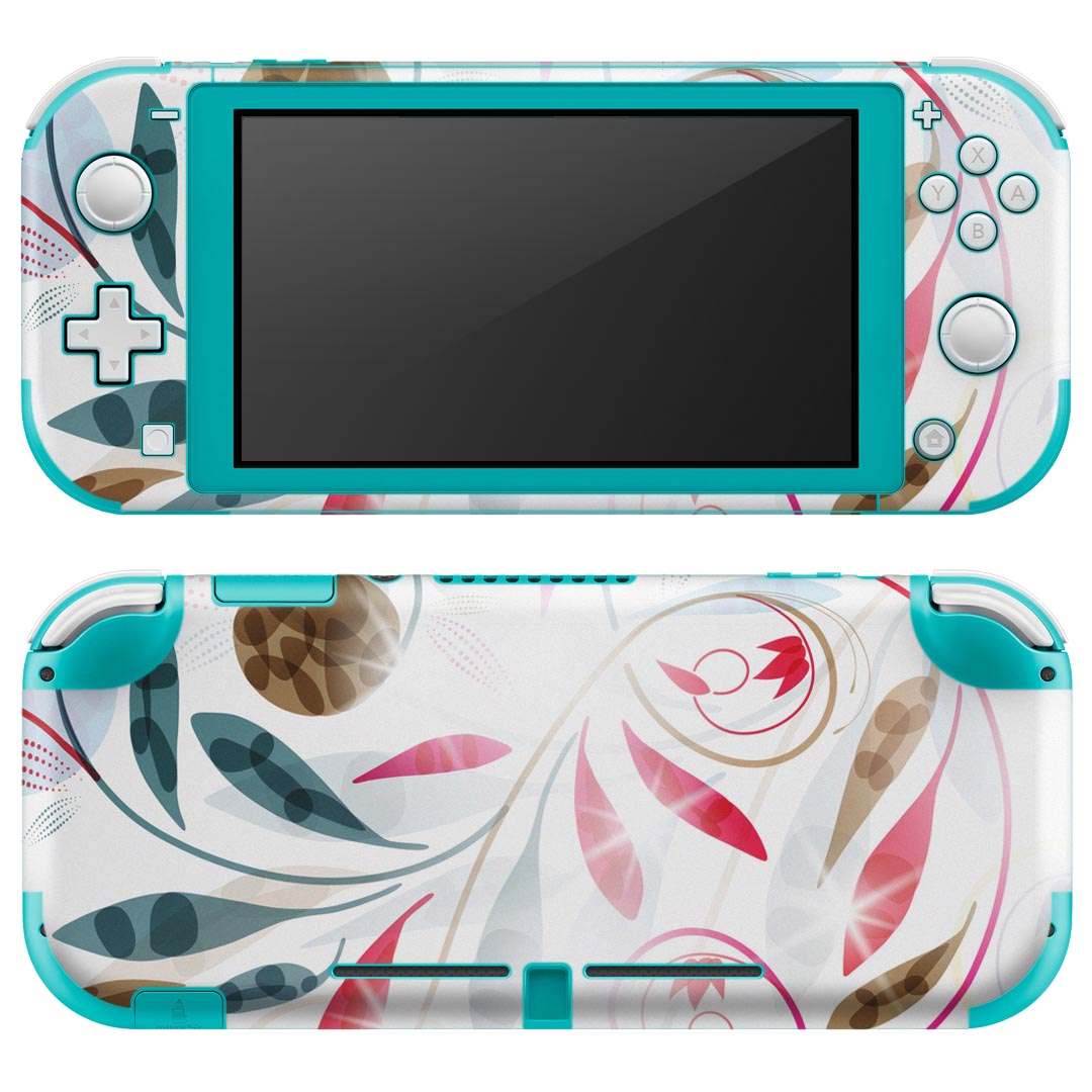 製品名 Nintendo Switch Lite専用 デザインスキンシール セット内容 Nintendo Switch Lite本体用スキンシール（裏表）各1枚 ※液晶側シールは2パーツに分かれていますニンテンドースイッチライト専用です。据え置き機のSwitch本体やJoyコンには対応していません。 商品特徴 3M社製の再剥離性シートを素材に採用し、細かな位置調整がしやすく貼り直しが容易です。また、エアフリーでもありますので気泡が簡単に逃げるので、キレイに貼ることができます。専用の業務プリンターを使い、商品画像と遜色のない美しい印刷仕上がり。 注意事項 画像はサンプルですので、ご覧の環境によっては多少色味に違いを感じる場合がございます。 イメージと違った、モニターと色味が異なるという理由での交換や返金はご対応出来かねます。スキンシールのみの販売で、ニンテンドースイッチ本体などは付属しません。シワができた場合、ドライヤーなどで軽く温め、外側に向けてシワを伸ばすように貼ってください。初回貼付時の位置調整や貼り直しは可能ですが、しっかりと押し付けて接着させた後の再剥離、再利用は保証しておりません。また接着部に油分や汚れが付着しますと角の部分は剥がれやすくなりますので、貼付時はあまり触れないようにご注意ください。無地のセミグロスシートにデザインをプリントした商品で、デコなどの加工はございません。 凹凸や光沢があるように見えたり布地や金属を素材にしたように見える商品もありますが、デザインの図版によるものです。印刷時に微妙な画像のズレが生じる場合がございます。ご注文後に1点1点制作する受注生産品の為、不良品以外のご返品や交換は固くお断りします。 商品発送 完全受注生産のハンドメイド商品となりますので、既製品と比べて発送までお時間を頂いています。 基本的に決済確認後2?3営業日、最大で10営業日での発送となります。繁忙期や休業日明けの場合はさらに時間がかかる場合があります。 その際には別途メールにてご連絡致します。メール便の場合、発送日から到着までに2?4日ほどかかる場合が多く、紛失などの保障もご対応できかねます。あらかじめご了承下さい。