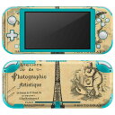 igsticker Nintendo Switch Lite 専用 デザインスキンシール 全面 ニンテンドー スイッチ ライト 専用 ゲーム機 カバー アクセサリー フィルム ステッカー エアフリー 002670 外国 文字 レトロ(2)
