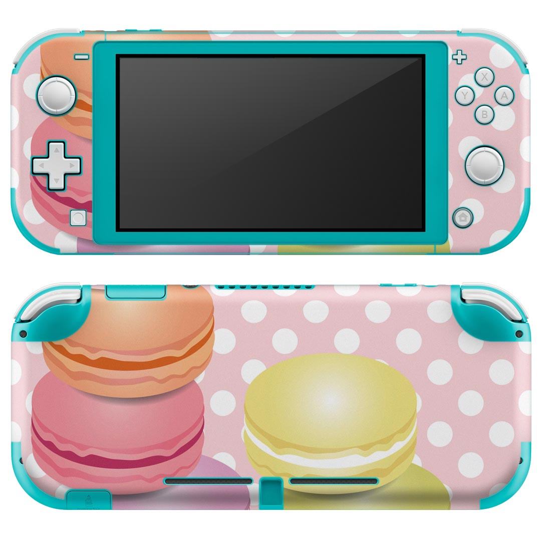 igsticker Nintendo Switch Lite 専用 デザインスキンシール 全面 ニンテンドー スイッチ ライト 専用 ゲーム機 カバー アクセサリー フィルム ステッカー エアフリー 002678 マカロン 水玉 カラフル