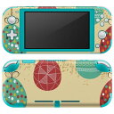 igsticker Nintendo Switch Lite 専用 デザインスキンシール 全面 ニンテンドー スイッチ ライト 専用 ゲーム機 カバー アクセサリー フィルム ステッカー エアフリー 002691 模様　カラフル