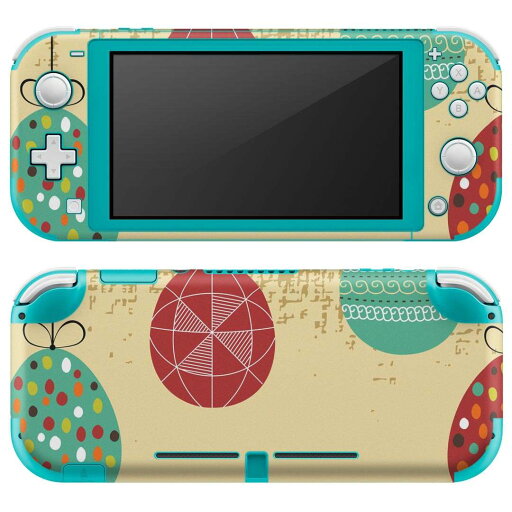 igsticker Nintendo Switch Lite 専用 デザインスキンシール 全面 ニンテンドー スイッチ ライト 専用 ゲーム機 カバー アクセサリー フィルム ステッカー エアフリー 002691 模様 カラフル