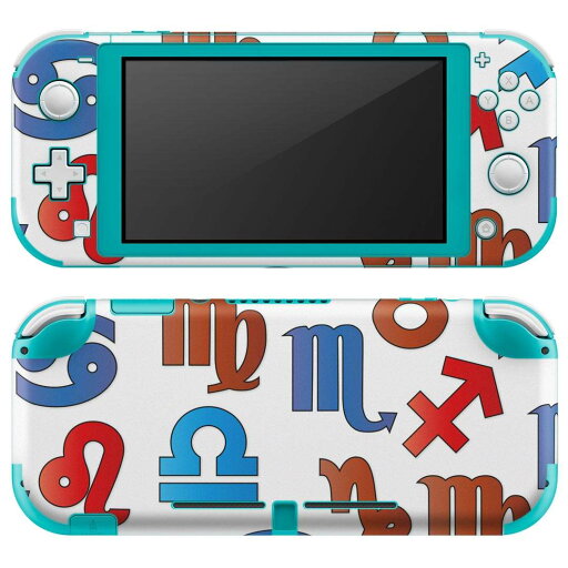 igsticker Nintendo Switch Lite 専用 デザインスキンシール 全面 ニンテンドー スイッチ ライト 専用 ゲーム機 カバー アクセサリー フィルム ステッカー エアフリー 002696 星座 模様