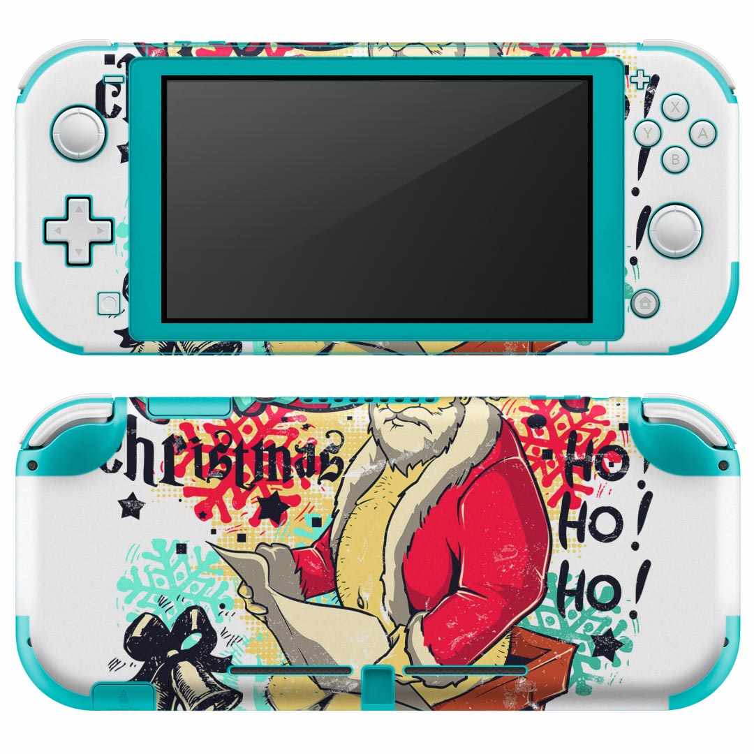 igsticker Nintendo Switch Lite 専用 デザインスキンシール 全面 ニンテンドー スイッチ ライト 専用 ゲーム機 カバー アクセサリー フィルム ステッカー エアフリー 002703 クリスマス　サンタ
