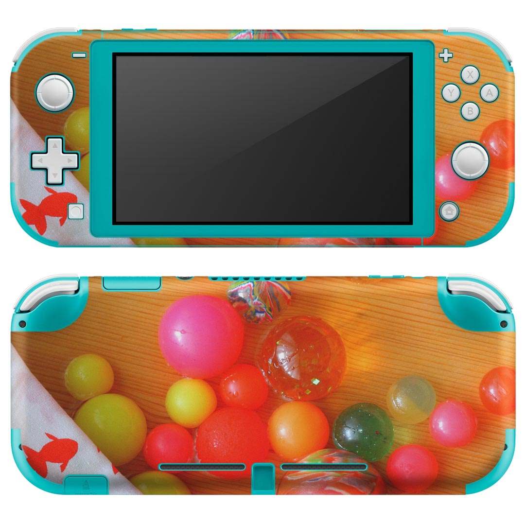 igsticker Nintendo Switch Lite 専用 デザインスキンシール 全面 ニンテンドー スイッチ ライト 専用 ゲーム機 カバー アクセサリー フィルム ステッカー エアフリー 002814 夏 祭り 写真
