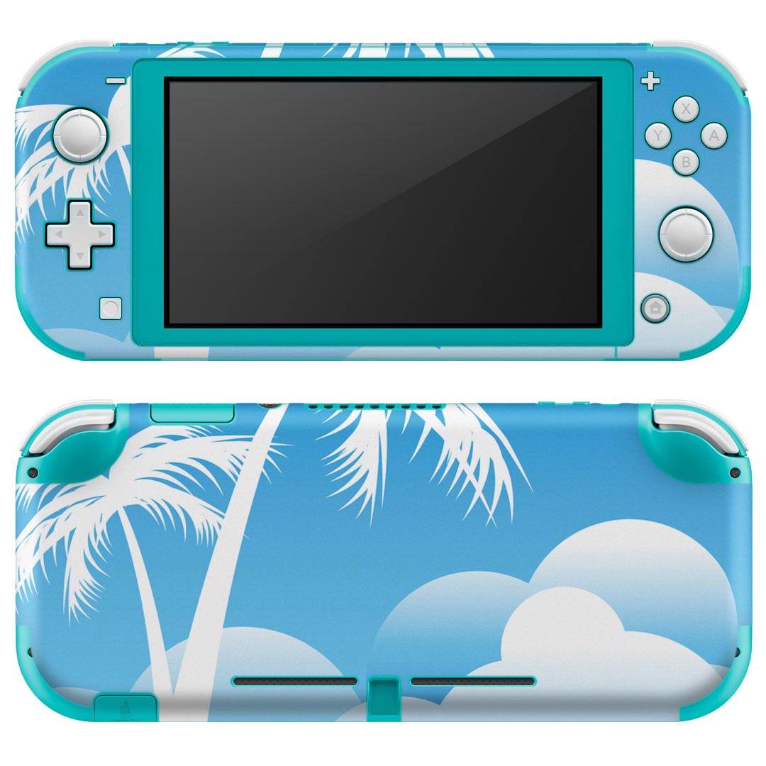 igsticker Nintendo Switch Lite 専用 デザインスキンシール 全面 ニンテンドー スイッチ ライト 専用 ゲーム機 カバー アクセサリー フィルム ステッカー エアフリー 002815 海 イラスト 青