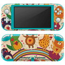 igsticker Nintendo Switch Lite 専用 デザインスキンシール 全面 ニンテンドー スイッチ ライト 専用 ゲーム機 カバー アクセサリー フィルム ステッカー エアフリー 002831 動物 キャラクター カラフル(2)