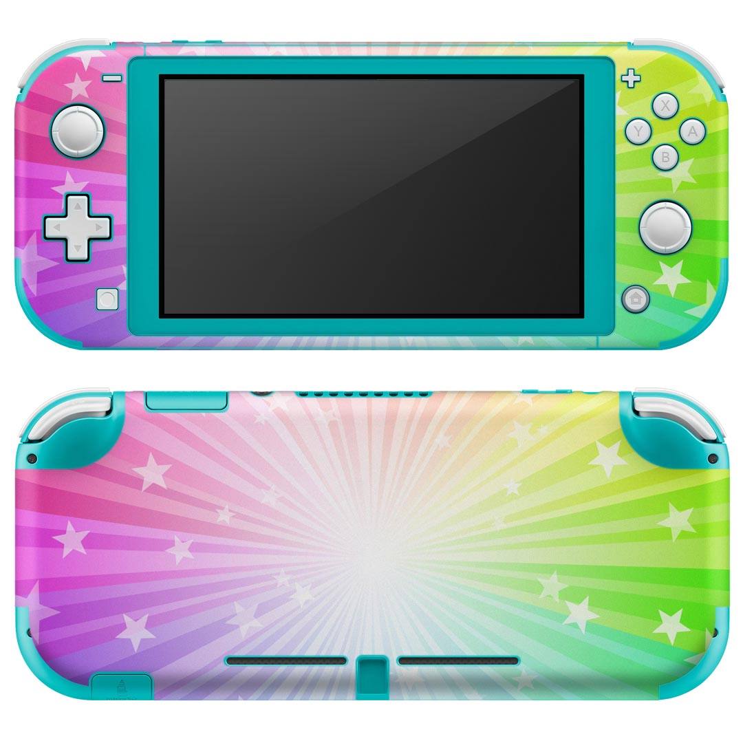 igsticker Nintendo Switch Lite 専用 デザインスキンシール 全面 ニンテンドー スイッチ ライト 専用 ゲーム機 カバー アクセサリー フィルム ステッカー エアフリー 002861 シンプル カラフル