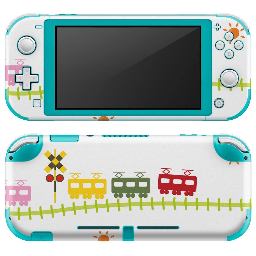 igsticker Nintendo Switch Lite 専用 デザインスキンシール 全面 ニンテンドー スイッチ ライト 専用 ゲーム機 カバー アクセサリー フィルム ステッカー エアフリー 002863 乗り物　イラスト　カラフル