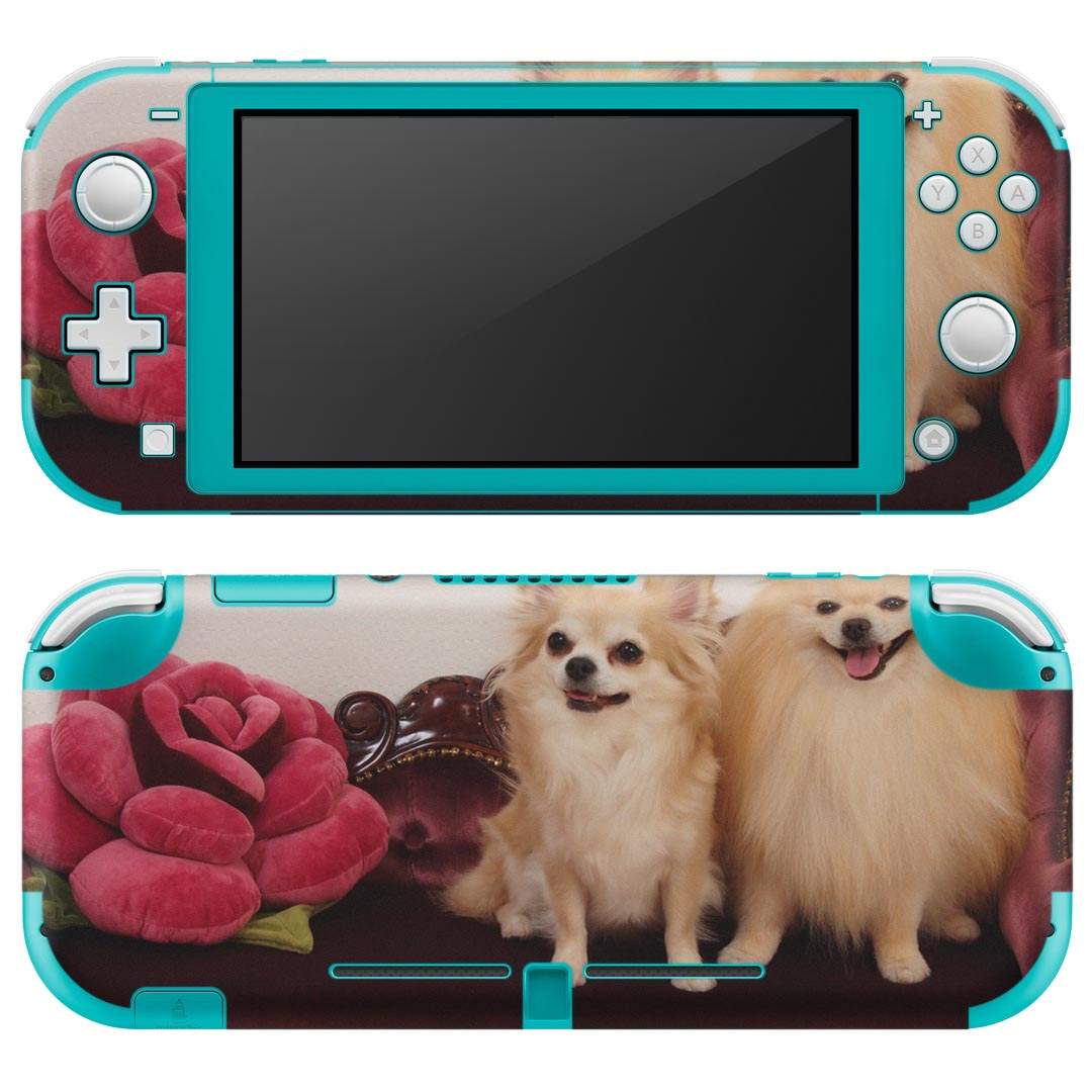 igsticker Nintendo Switch Lite 専用 デザインスキンシール 全面 ニンテンドー スイッチ ライト 専用 ゲーム機 カバー アクセサリー フィルム ステッカー エアフリー 002913 犬　動物　写真