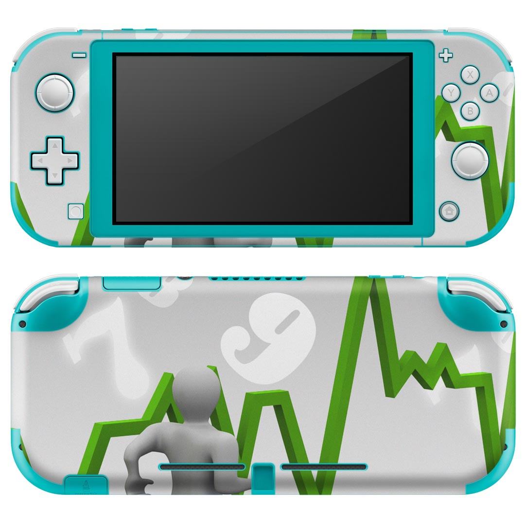 igsticker Nintendo Switch Lite 専用 デザインスキンシール 全面 ニンテンドー スイッチ ライト 専用 ゲーム機 カバー アクセサリー フィルム ステッカー エアフリー 002931 数字 文字 キャラクター