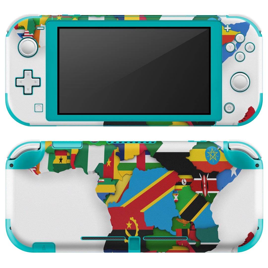 igsticker Nintendo Switch Lite 専用 デザインスキンシール 全面 ニンテンドー スイッチ ライト 専用 ゲーム機 カバー アクセサリー フィルム ステッカー エアフリー 002957 外国 国旗