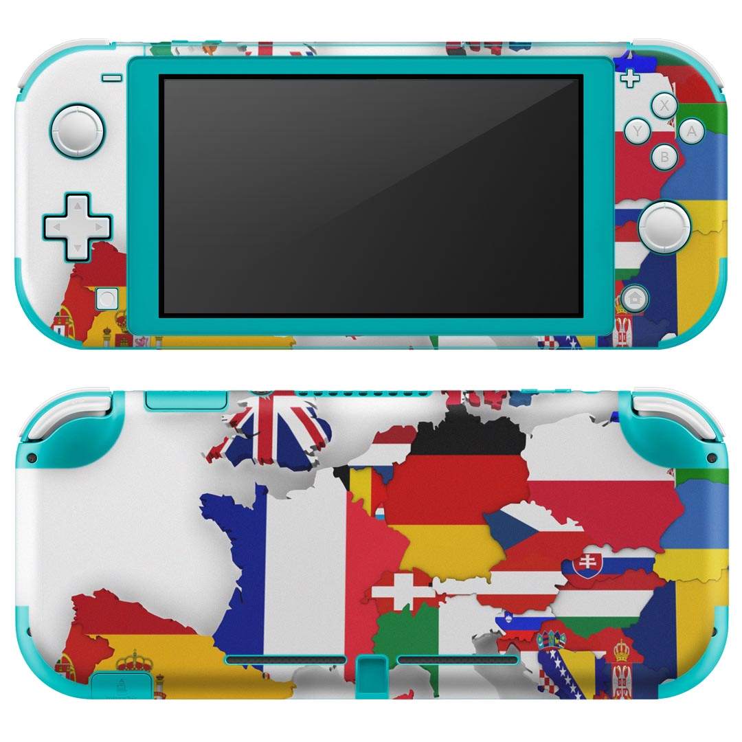 igsticker Nintendo Switch Lite 専用 デザインスキンシール 全面 ニンテンドー スイッチ ライト 専用 ゲーム機 カバー アクセサリー フィルム ステッカー エアフリー 002961 外国　国旗