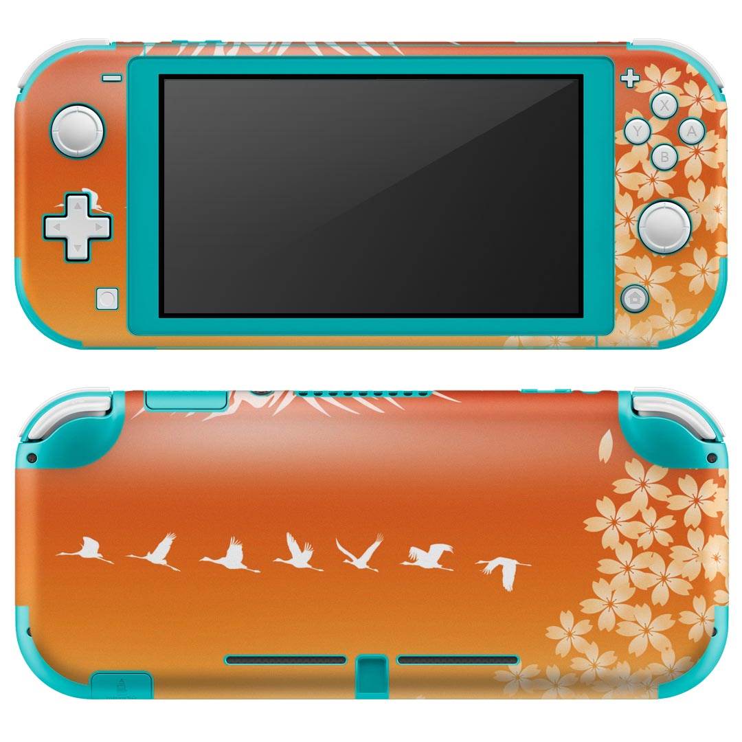 igsticker Nintendo Switch Lite 専用 デザインスキンシール 全面 ニンテンドー スイッチ ライト 専用 ゲーム機 カバー アクセサリー フィルム ステッカー エアフリー 003170 和風　和柄　景色