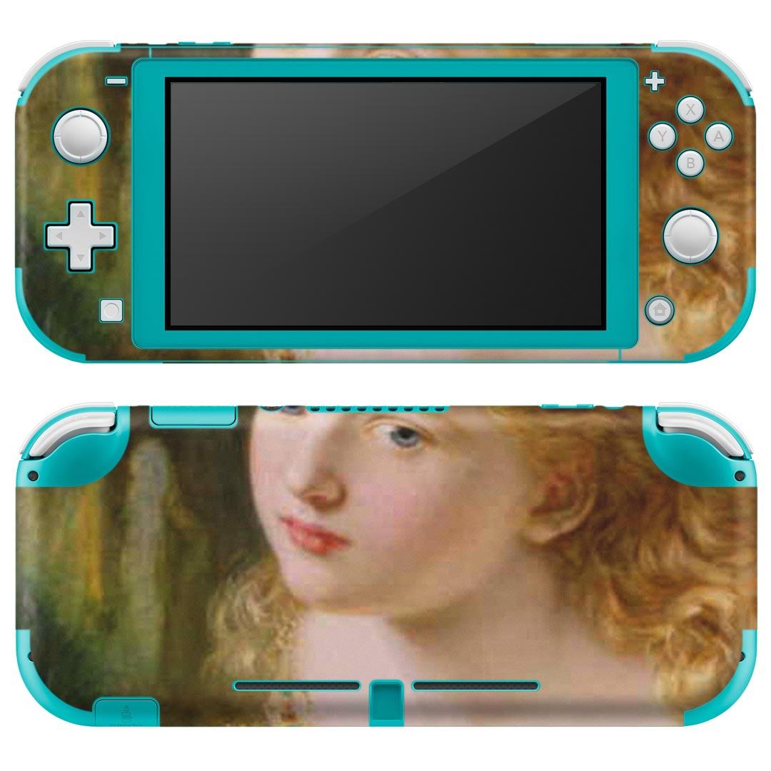 igsticker Nintendo Switch Lite 専用 デザインスキンシール 全面 ニンテンドー スイッチ ライト 専用 ゲーム機 カバー アクセサリー フィルム ステッカー エアフリー 003199 人物 絵画 イラスト