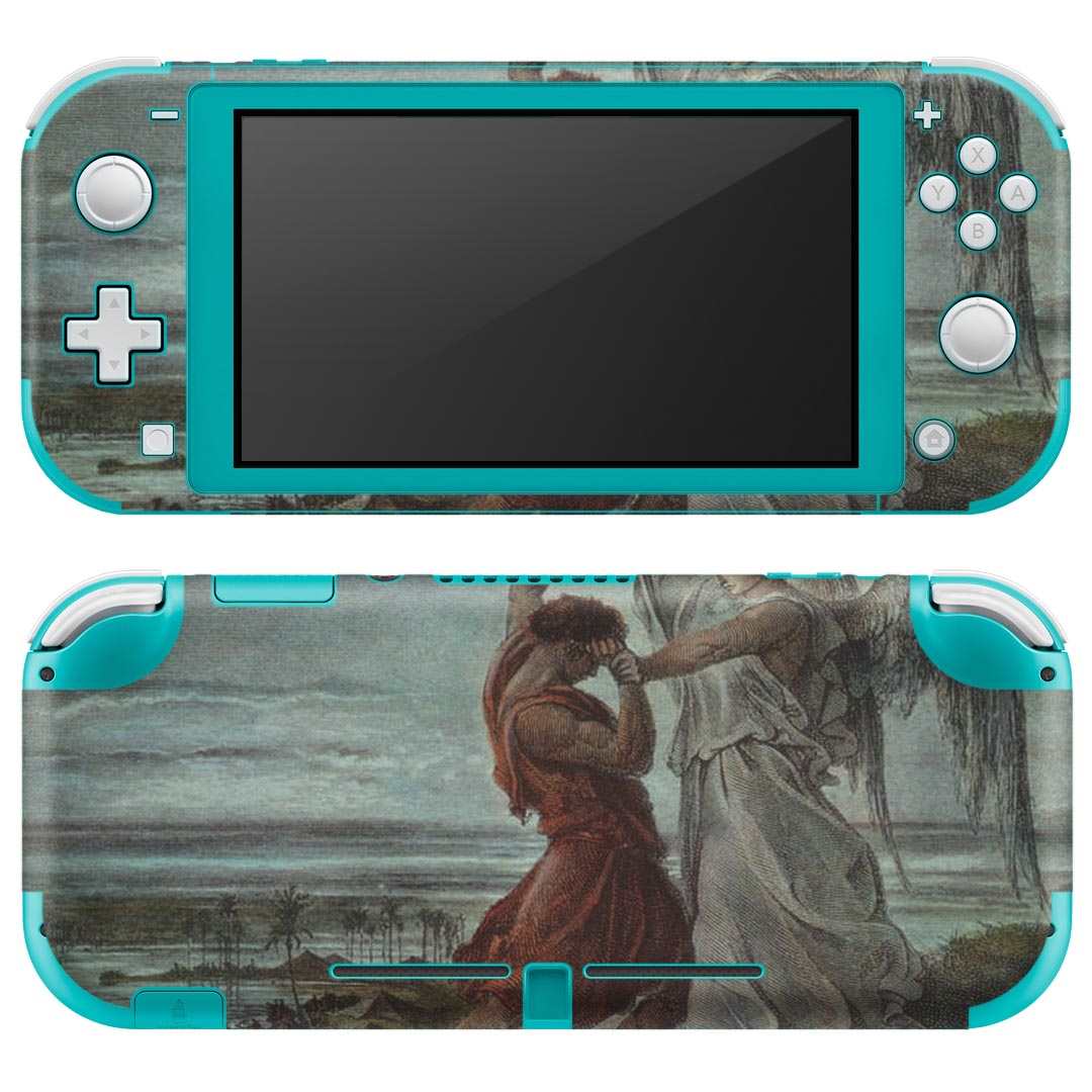 igsticker Nintendo Switch Lite 専用 デザインスキンシール 全面 ニンテンドー スイッチ ライト 専用 ゲーム機 カバー アクセサリー フィルム ステッカー エアフリー 003216 人物　絵画　イラスト