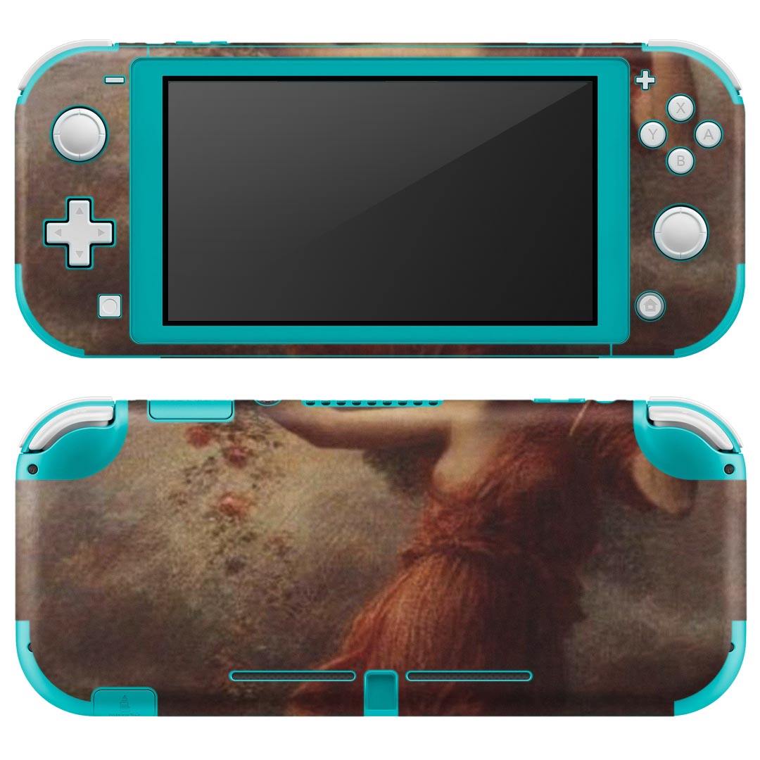 igsticker Nintendo Switch Lite 専用 デザインスキンシール 全面 ニンテンドー スイッチ ライト 専用 ゲーム機 カバー アクセサリー フィルム ステッカー エアフリー 003218 クール 人物 絵画 イラスト