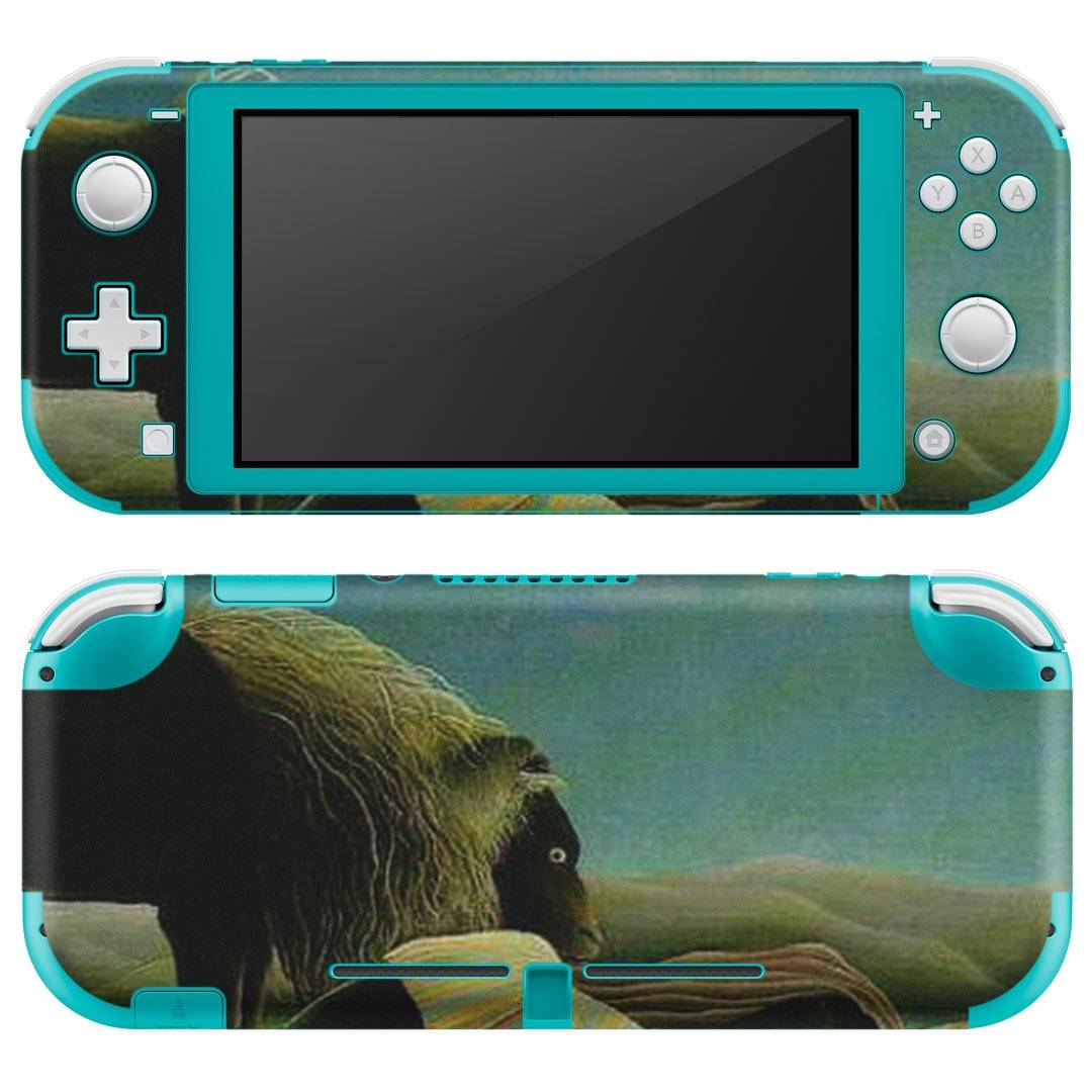 igsticker Nintendo Switch Lite 専用 デザインスキンシール 全面 ニンテンドー スイッチ ライト 専用 ゲーム機 カバー アクセサリー フィルム ステッカー エアフリー 003222 クール 人物 絵画 イラスト
