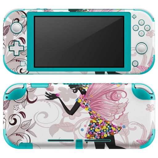 igsticker Nintendo Switch Lite 専用 デザインスキンシール 全面 ニンテンドー スイッチ ライト 専用 ゲーム機 カバー アクセサリー フィルム ステッカー エアフリー 003317 人物 花 カラフル igsticker Nintendo Switch Lite 専用 デザインスキンシール 全面 ニンテンドー スイッチ ライト 専用 ゲーム機 カバー アクセサリー フィルム ステッカー エアフリー 003317 人物 花 カラフル