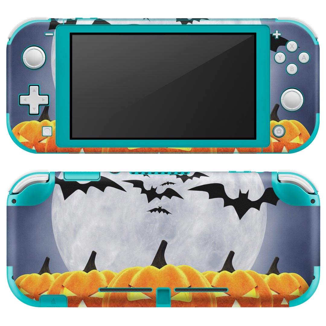 igsticker Nintendo Switch Lite 専用 デザインスキンシール 全面 ニンテンドー スイッチ ライト 専用 ゲーム機 カバー アクセサリー フィルム ステッカー エアフリー 003375 クール ハロウィン　イラスト