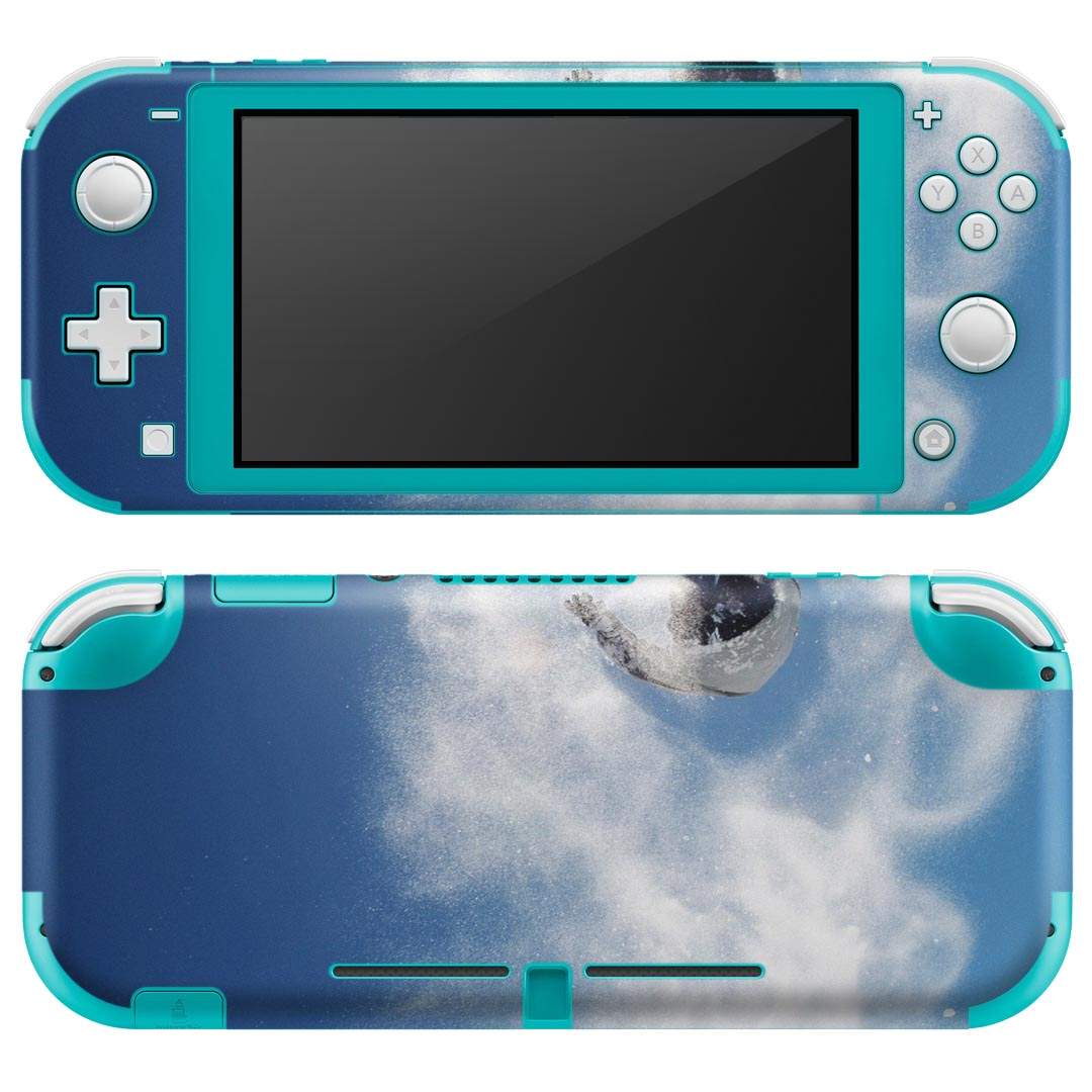igsticker Nintendo Switch Lite 専用 デザインスキンシール 全面 ニンテンドー スイッチ ライト 専用 ゲーム機 カバー アクセサリー フィルム ステッカー エアフリー 003388 スポーツ スポーツ 雪 写真