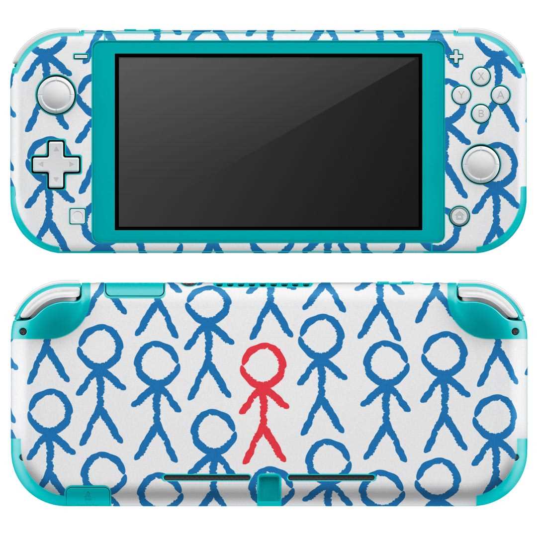 igsticker Nintendo Switch Lite 専用 デザインスキンシール 全面 ニンテンドー スイッチ ライト 専用 ゲーム機 カバー アクセサリー フィルム ステッカー エアフリー 003449 イラスト　キャラクター　カラフル