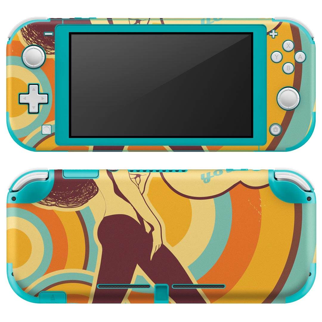 igsticker Nintendo Switch Lite 専用 デザインスキンシール 全面 ニンテンドー スイッチ ライト 専用 ゲーム機 カバー アクセサリー フィルム ステッカー エアフリー 003488 人物 キャラクター イラスト