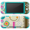 igsticker Nintendo Switch Lite 専用 デザインスキンシール 全面 ニンテンドー スイッチ ライト 専用 ゲーム機 カバー アクセサリー フィルム ステッカー エアフリー 003499 動物　キャラクター　カラフル