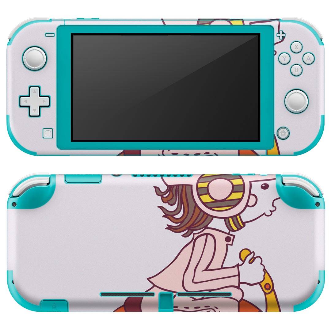 製品名 Nintendo Switch Lite専用 デザインスキンシール セット内容 Nintendo Switch Lite本体用スキンシール（裏表）各1枚 ※液晶側シールは2パーツに分かれていますニンテンドースイッチライト専用です。据え置き機のSwitch本体やJoyコンには対応していません。 商品特徴 3M社製の再剥離性シートを素材に採用し、細かな位置調整がしやすく貼り直しが容易です。また、エアフリーでもありますので気泡が簡単に逃げるので、キレイに貼ることができます。専用の業務プリンターを使い、商品画像と遜色のない美しい印刷仕上がり。 注意事項 画像はサンプルですので、ご覧の環境によっては多少色味に違いを感じる場合がございます。 イメージと違った、モニターと色味が異なるという理由での交換や返金はご対応出来かねます。スキンシールのみの販売で、ニンテンドースイッチ本体などは付属しません。シワができた場合、ドライヤーなどで軽く温め、外側に向けてシワを伸ばすように貼ってください。初回貼付時の位置調整や貼り直しは可能ですが、しっかりと押し付けて接着させた後の再剥離、再利用は保証しておりません。また接着部に油分や汚れが付着しますと角の部分は剥がれやすくなりますので、貼付時はあまり触れないようにご注意ください。無地のセミグロスシートにデザインをプリントした商品で、デコなどの加工はございません。 凹凸や光沢があるように見えたり布地や金属を素材にしたように見える商品もありますが、デザインの図版によるものです。印刷時に微妙な画像のズレが生じる場合がございます。ご注文後に1点1点制作する受注生産品の為、不良品以外のご返品や交換は固くお断りします。 商品発送 完全受注生産のハンドメイド商品となりますので、既製品と比べて発送までお時間を頂いています。 基本的に決済確認後2?3営業日、最大で10営業日での発送となります。繁忙期や休業日明けの場合はさらに時間がかかる場合があります。 その際には別途メールにてご連絡致します。メール便の場合、発送日から到着までに2?4日ほどかかる場合が多く、紛失などの保障もご対応できかねます。あらかじめご了承下さい。