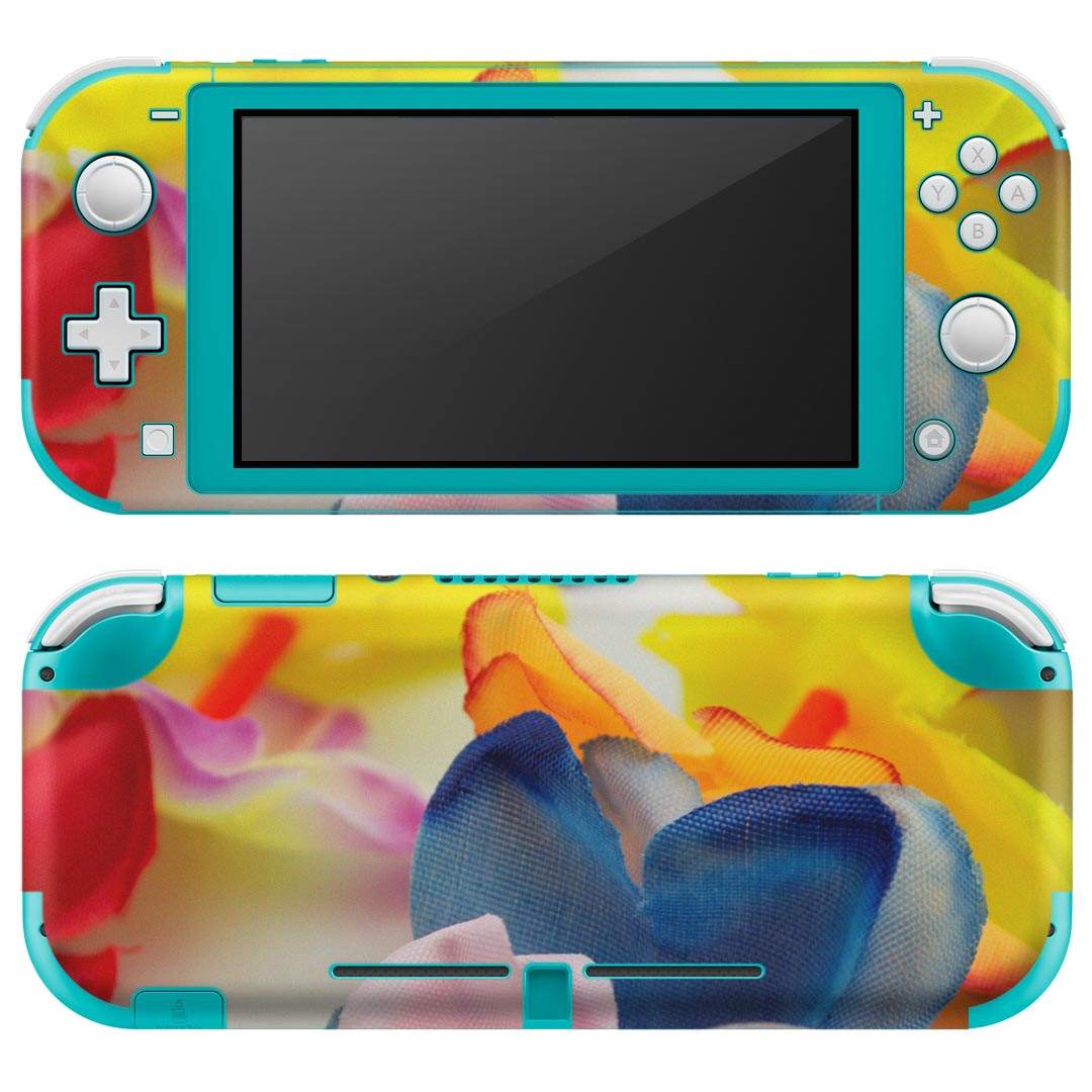 igsticker Nintendo Switch Lite 専用 デザインスキンシール 全面 ニンテンドー スイッチ ライト 専用 ゲーム機 カバー アクセサリー フィルム ステッカー エアフリー 003563 花 写真 カラフル
