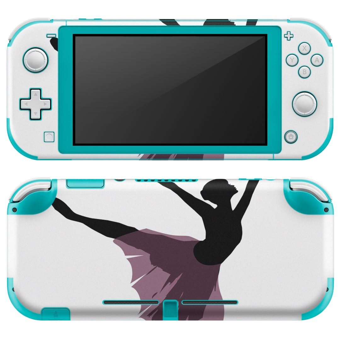 igsticker Nintendo Switch Lite 専用 デザインスキンシール 全面 ニンテンドー スイッチ ライト 専用 ゲーム機 カバー アクセサリー フィルム ステッカー エアフリー 003641 人物　バレエ　シンプル