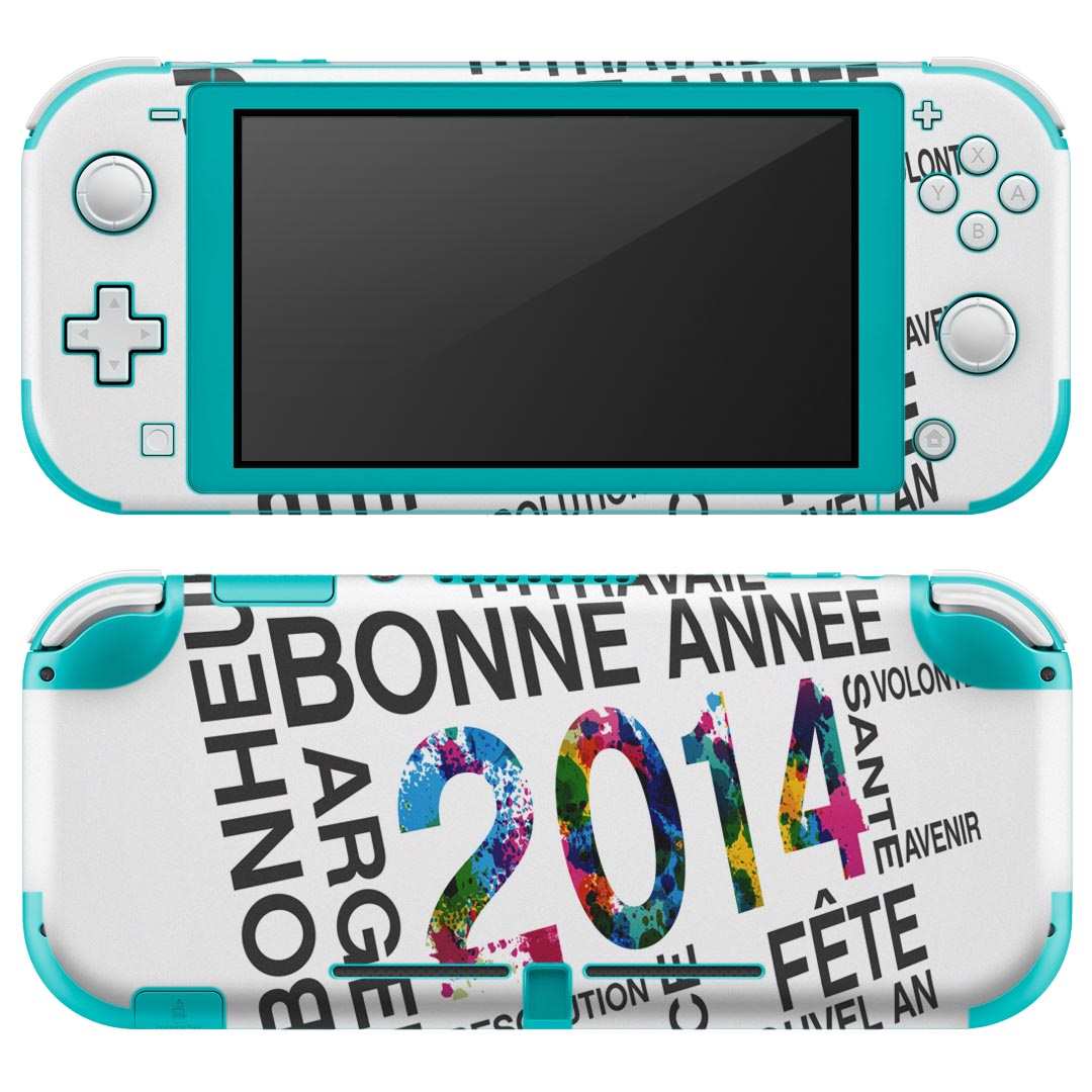 igsticker Nintendo Switch Lite 専用 デザインスキンシール 全面 ニンテンドー スイッチ ライト 専用 ゲーム機 カバー アクセサリー フィルム ステッカー エアフリー 003645 英語 数字 文字