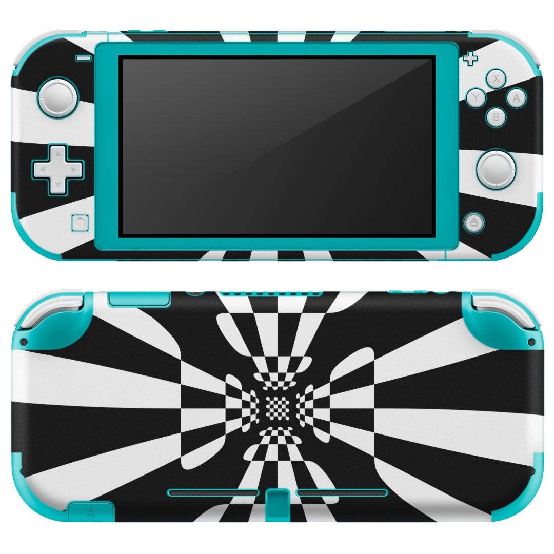 製品名 Nintendo Switch Lite専用 デザインスキンシール セット内容 Nintendo Switch Lite本体用スキンシール（裏表）各1枚 ※液晶側シールは2パーツに分かれていますニンテンドースイッチライト専用です。据え置き機のSwitch本体やJoyコンには対応していません。 商品特徴 3M社製の再剥離性シートを素材に採用し、細かな位置調整がしやすく貼り直しが容易です。また、エアフリーでもありますので気泡が簡単に逃げるので、キレイに貼ることができます。専用の業務プリンターを使い、商品画像と遜色のない美しい印刷仕上がり。 注意事項 画像はサンプルですので、ご覧の環境によっては多少色味に違いを感じる場合がございます。 イメージと違った、モニターと色味が異なるという理由での交換や返金はご対応出来かねます。スキンシールのみの販売で、ニンテンドースイッチ本体などは付属しません。シワができた場合、ドライヤーなどで軽く温め、外側に向けてシワを伸ばすように貼ってください。初回貼付時の位置調整や貼り直しは可能ですが、しっかりと押し付けて接着させた後の再剥離、再利用は保証しておりません。また接着部に油分や汚れが付着しますと角の部分は剥がれやすくなりますので、貼付時はあまり触れないようにご注意ください。無地のセミグロスシートにデザインをプリントした商品で、デコなどの加工はございません。 凹凸や光沢があるように見えたり布地や金属を素材にしたように見える商品もありますが、デザインの図版によるものです。印刷時に微妙な画像のズレが生じる場合がございます。ご注文後に1点1点制作する受注生産品の為、不良品以外のご返品や交換は固くお断りします。 商品発送 完全受注生産のハンドメイド商品となりますので、既製品と比べて発送までお時間を頂いています。 基本的に決済確認後2?3営業日、最大で10営業日での発送となります。繁忙期や休業日明けの場合はさらに時間がかかる場合があります。 その際には別途メールにてご連絡致します。メール便の場合、発送日から到着までに2?4日ほどかかる場合が多く、紛失などの保障もご対応できかねます。あらかじめご了承下さい。