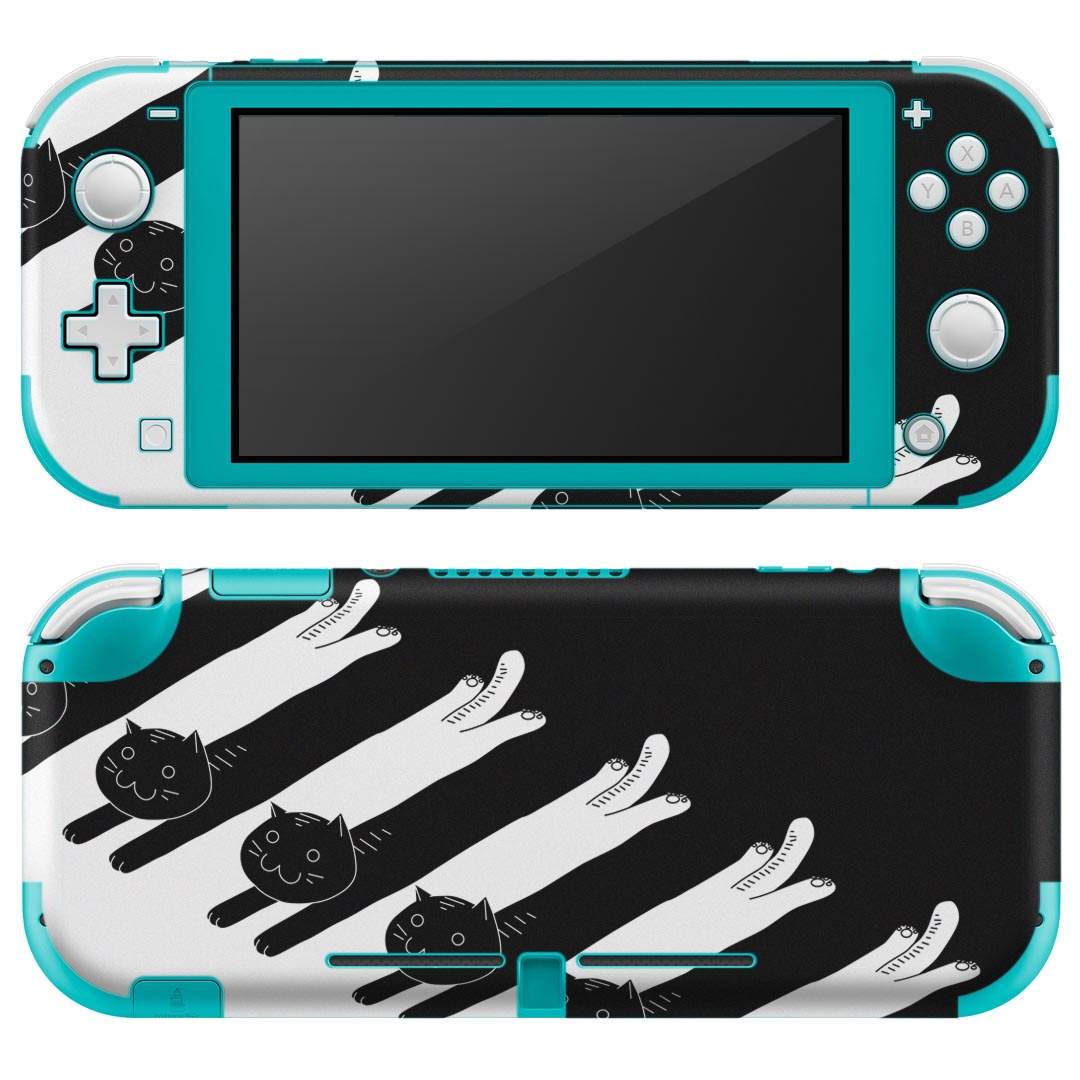 igsticker Nintendo Switch Lite 専用 デザインスキンシール 全面 ニンテンドー スイッチ ライト 専用 ゲーム機 カバー アクセサリー フィルム ステッカー エアフリー 003650 猫　動物　キャラクター