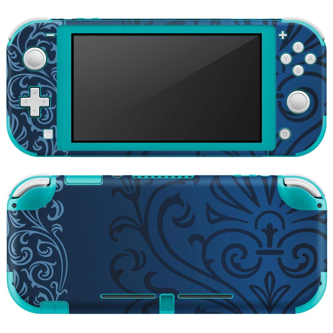 製品名 Nintendo Switch Lite専用 デザインスキンシール セット内容 Nintendo Switch Lite本体用スキンシール（裏表）各1枚 ※液晶側シールは2パーツに分かれていますニンテンドースイッチライト専用です。据え置き機のSwitch本体やJoyコンには対応していません。 商品特徴 3M社製の再剥離性シートを素材に採用し、細かな位置調整がしやすく貼り直しが容易です。また、エアフリーでもありますので気泡が簡単に逃げるので、キレイに貼ることができます。専用の業務プリンターを使い、商品画像と遜色のない美しい印刷仕上がり。 注意事項 画像はサンプルですので、ご覧の環境によっては多少色味に違いを感じる場合がございます。 イメージと違った、モニターと色味が異なるという理由での交換や返金はご対応出来かねます。スキンシールのみの販売で、ニンテンドースイッチ本体などは付属しません。シワができた場合、ドライヤーなどで軽く温め、外側に向けてシワを伸ばすように貼ってください。初回貼付時の位置調整や貼り直しは可能ですが、しっかりと押し付けて接着させた後の再剥離、再利用は保証しておりません。また接着部に油分や汚れが付着しますと角の部分は剥がれやすくなりますので、貼付時はあまり触れないようにご注意ください。無地のセミグロスシートにデザインをプリントした商品で、デコなどの加工はございません。 凹凸や光沢があるように見えたり布地や金属を素材にしたように見える商品もありますが、デザインの図版によるものです。印刷時に微妙な画像のズレが生じる場合がございます。ご注文後に1点1点制作する受注生産品の為、不良品以外のご返品や交換は固くお断りします。 商品発送 完全受注生産のハンドメイド商品となりますので、既製品と比べて発送までお時間を頂いています。 基本的に決済確認後2?3営業日、最大で10営業日での発送となります。繁忙期や休業日明けの場合はさらに時間がかかる場合があります。 その際には別途メールにてご連絡致します。メール便の場合、発送日から到着までに2?4日ほどかかる場合が多く、紛失などの保障もご対応できかねます。あらかじめご了承下さい。
