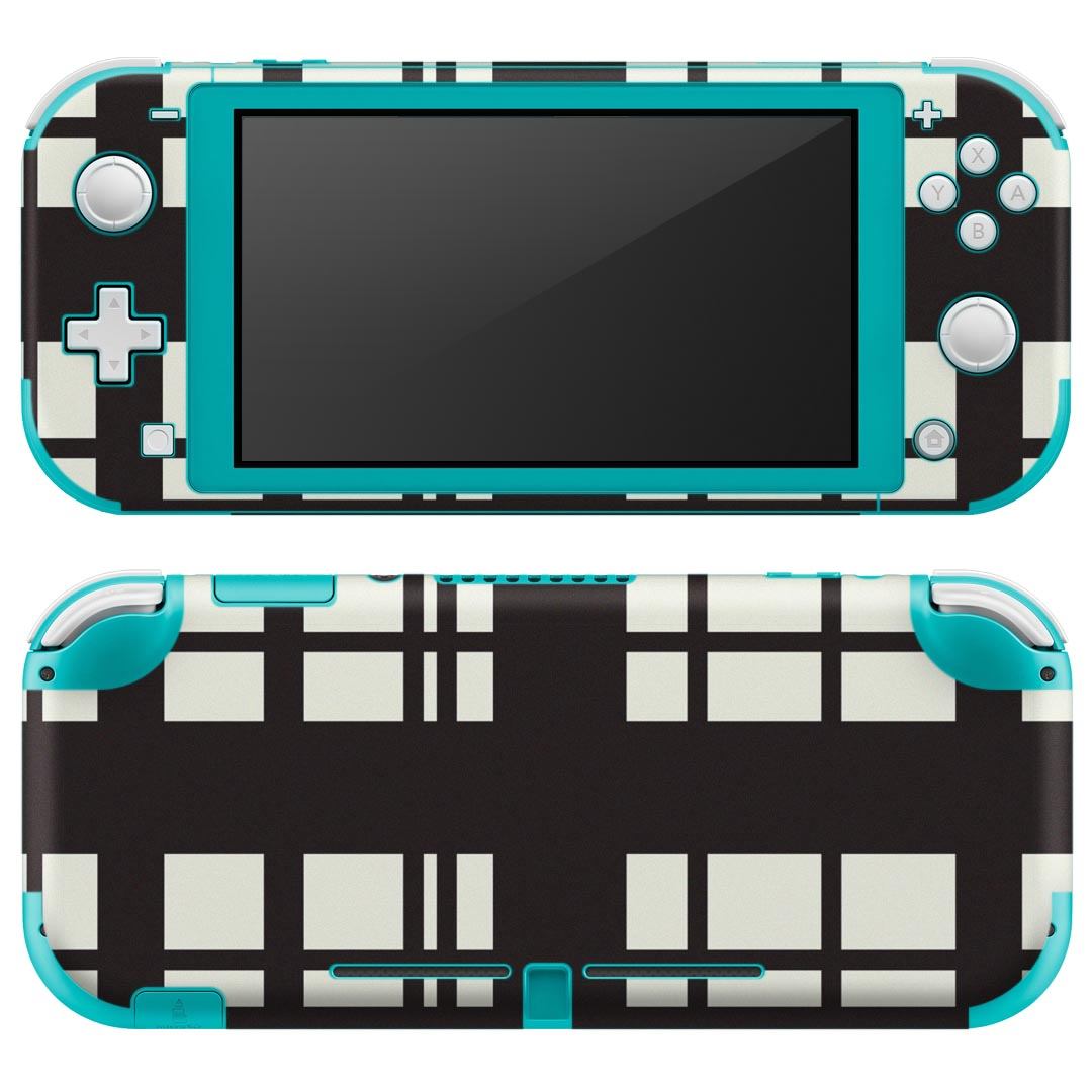 製品名 Nintendo Switch Lite専用 デザインスキンシール セット内容 Nintendo Switch Lite本体用スキンシール（裏表）各1枚 ※液晶側シールは2パーツに分かれていますニンテンドースイッチライト専用です。据え置き機のSwitch本体やJoyコンには対応していません。 商品特徴 3M社製の再剥離性シートを素材に採用し、細かな位置調整がしやすく貼り直しが容易です。また、エアフリーでもありますので気泡が簡単に逃げるので、キレイに貼ることができます。専用の業務プリンターを使い、商品画像と遜色のない美しい印刷仕上がり。 注意事項 画像はサンプルですので、ご覧の環境によっては多少色味に違いを感じる場合がございます。 イメージと違った、モニターと色味が異なるという理由での交換や返金はご対応出来かねます。スキンシールのみの販売で、ニンテンドースイッチ本体などは付属しません。シワができた場合、ドライヤーなどで軽く温め、外側に向けてシワを伸ばすように貼ってください。初回貼付時の位置調整や貼り直しは可能ですが、しっかりと押し付けて接着させた後の再剥離、再利用は保証しておりません。また接着部に油分や汚れが付着しますと角の部分は剥がれやすくなりますので、貼付時はあまり触れないようにご注意ください。無地のセミグロスシートにデザインをプリントした商品で、デコなどの加工はございません。 凹凸や光沢があるように見えたり布地や金属を素材にしたように見える商品もありますが、デザインの図版によるものです。印刷時に微妙な画像のズレが生じる場合がございます。ご注文後に1点1点制作する受注生産品の為、不良品以外のご返品や交換は固くお断りします。 商品発送 完全受注生産のハンドメイド商品となりますので、既製品と比べて発送までお時間を頂いています。 基本的に決済確認後2?3営業日、最大で10営業日での発送となります。繁忙期や休業日明けの場合はさらに時間がかかる場合があります。 その際には別途メールにてご連絡致します。メール便の場合、発送日から到着までに2?4日ほどかかる場合が多く、紛失などの保障もご対応できかねます。あらかじめご了承下さい。