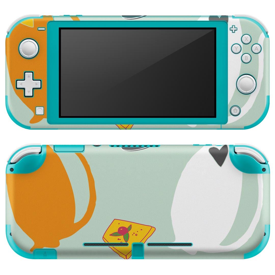 igsticker Nintendo Switch Lite 専用 デザインスキンシール 全面 ニンテンドー スイッチ ライト 専用 ゲーム機 カバー アクセサリー フィルム ステッカー エアフリー 003776 猫　動物　キャラクター