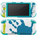 igsticker Nintendo Switch Lite 専用 デザインスキンシール 全面 ニンテンドー スイッチ ライト 専用 ゲーム機 カバー アクセサリー フィルム ステッカー エアフリー 003787 手形　カラフル　イラスト