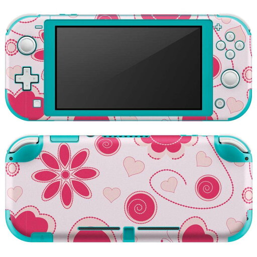 igsticker Nintendo Switch Lite 専用 デザインスキンシール 全面 ニンテンドー スイッチ ライト 専用 ゲーム機 カバー アクセサリー フィルム ステッカー エアフリー 003796 花 蝶 ハート ピンク igsticker Nintendo Switch Lite 専用 デザインスキンシール 全面 ニンテンドー スイッチ ライト 専用 ゲーム機 カバー アクセサリー フィルム ステッカー エアフリー 003796 花 蝶 ハート ピンク