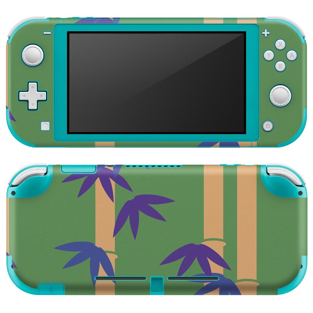 igsticker Nintendo Switch Lite 専用 デザインスキンシール 全面 ニンテンドー スイッチ ライト 専用 ゲーム機 カバー アクセサリー フィルム ステッカー エアフリー 003807 和風　和柄　竹