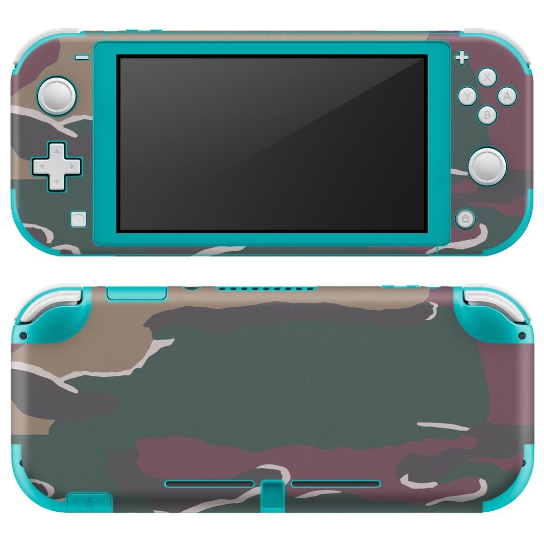 製品名 Nintendo Switch Lite専用 デザインスキンシール セット内容 Nintendo Switch Lite本体用スキンシール（裏表）各1枚 ※液晶側シールは2パーツに分かれていますニンテンドースイッチライト専用です。据え置き機のSwitch本体やJoyコンには対応していません。 商品特徴 3M社製の再剥離性シートを素材に採用し、細かな位置調整がしやすく貼り直しが容易です。また、エアフリーでもありますので気泡が簡単に逃げるので、キレイに貼ることができます。専用の業務プリンターを使い、商品画像と遜色のない美しい印刷仕上がり。 注意事項 画像はサンプルですので、ご覧の環境によっては多少色味に違いを感じる場合がございます。 イメージと違った、モニターと色味が異なるという理由での交換や返金はご対応出来かねます。スキンシールのみの販売で、ニンテンドースイッチ本体などは付属しません。シワができた場合、ドライヤーなどで軽く温め、外側に向けてシワを伸ばすように貼ってください。初回貼付時の位置調整や貼り直しは可能ですが、しっかりと押し付けて接着させた後の再剥離、再利用は保証しておりません。また接着部に油分や汚れが付着しますと角の部分は剥がれやすくなりますので、貼付時はあまり触れないようにご注意ください。無地のセミグロスシートにデザインをプリントした商品で、デコなどの加工はございません。 凹凸や光沢があるように見えたり布地や金属を素材にしたように見える商品もありますが、デザインの図版によるものです。印刷時に微妙な画像のズレが生じる場合がございます。ご注文後に1点1点制作する受注生産品の為、不良品以外のご返品や交換は固くお断りします。 商品発送 完全受注生産のハンドメイド商品となりますので、既製品と比べて発送までお時間を頂いています。 基本的に決済確認後2?3営業日、最大で10営業日での発送となります。繁忙期や休業日明けの場合はさらに時間がかかる場合があります。 その際には別途メールにてご連絡致します。メール便の場合、発送日から到着までに2?4日ほどかかる場合が多く、紛失などの保障もご対応できかねます。あらかじめご了承下さい。