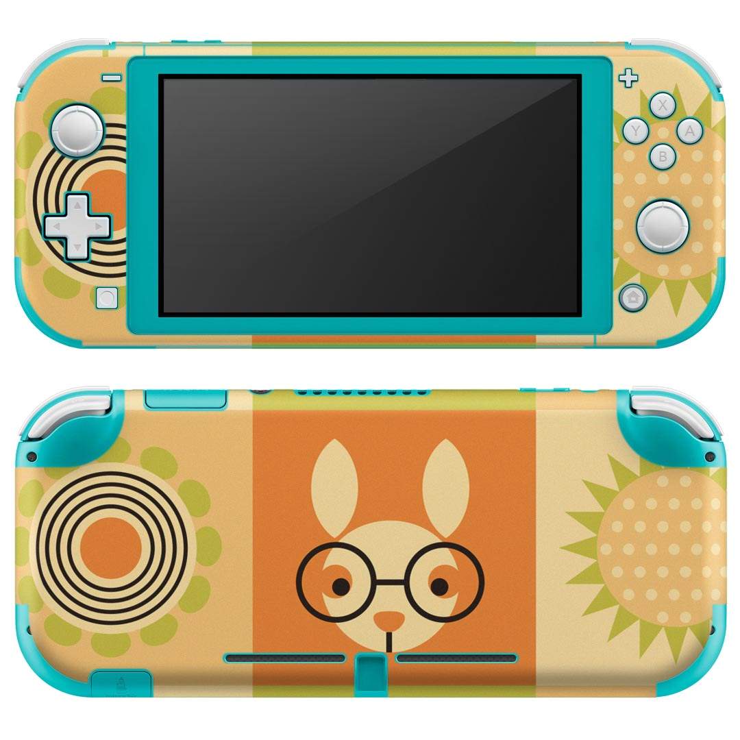 igsticker Nintendo Switch Lite 専用 デザインスキンシール 全面 ニンテンドー スイッチ ライト 専用 ゲーム機 カバー アクセサリー フィルム ステッカー エアフリー 003856 花 動物 キャラクター