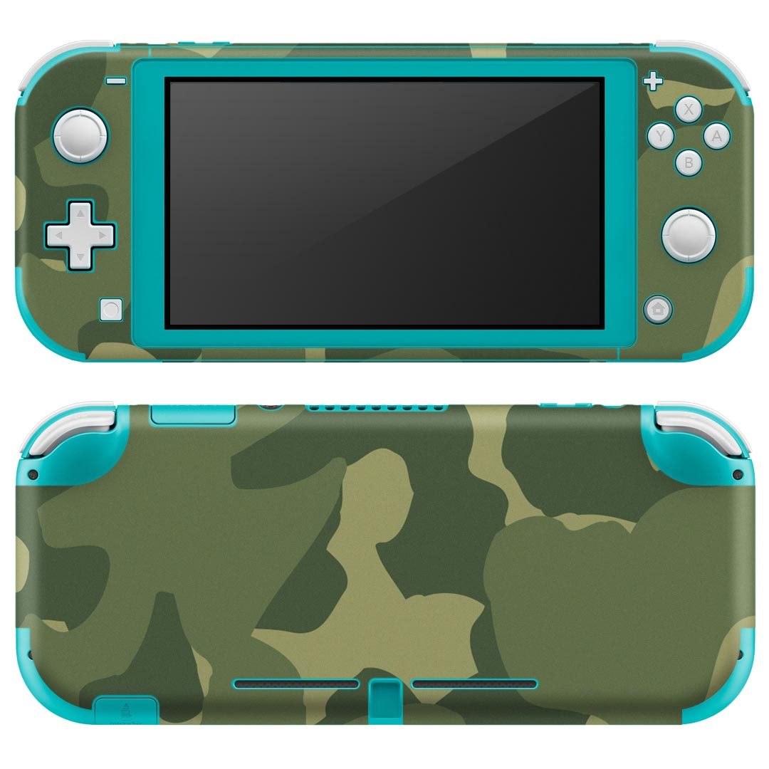 igsticker Nintendo Switch Lite 専用 デザインスキンシール 全面 ニンテンドー スイッチ ライト 専用 ゲーム機 カバー アクセサリー フィルム ステッカー エアフリー 003859 迷彩　カモフラ　模様