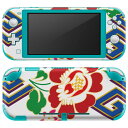 igsticker Nintendo Switch Lite 専用 デザインスキンシール 全面 ニンテンドー スイッチ ライト 専用 ゲーム機 カバー アクセサリー フィルム ステッカー エアフリー 003881 和風 和柄 花(2)