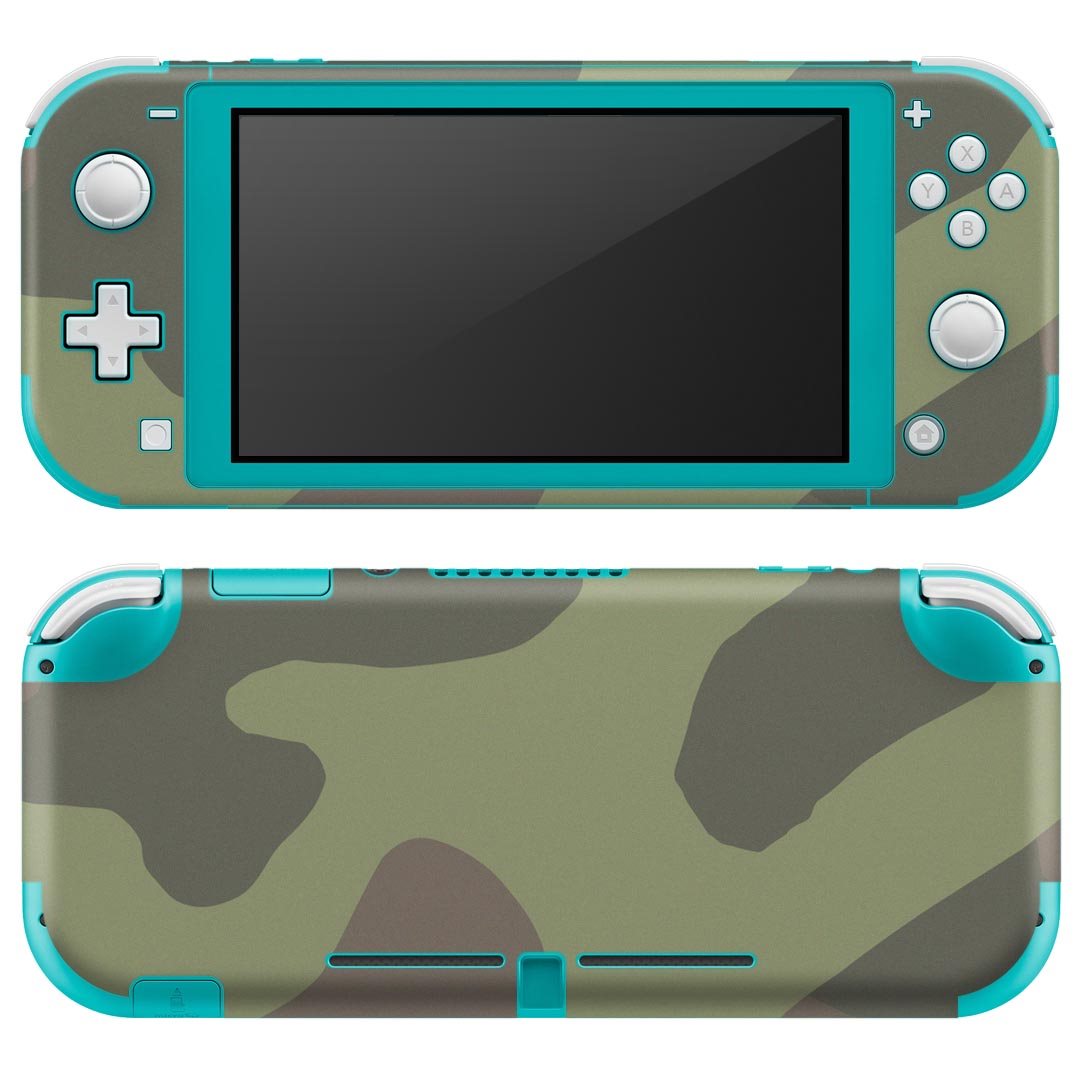 製品名 Nintendo Switch Lite専用 デザインスキンシール セット内容 Nintendo Switch Lite本体用スキンシール（裏表）各1枚 ※液晶側シールは2パーツに分かれていますニンテンドースイッチライト専用です。据え置き機のSwitch本体やJoyコンには対応していません。 商品特徴 3M社製の再剥離性シートを素材に採用し、細かな位置調整がしやすく貼り直しが容易です。また、エアフリーでもありますので気泡が簡単に逃げるので、キレイに貼ることができます。専用の業務プリンターを使い、商品画像と遜色のない美しい印刷仕上がり。 注意事項 画像はサンプルですので、ご覧の環境によっては多少色味に違いを感じる場合がございます。 イメージと違った、モニターと色味が異なるという理由での交換や返金はご対応出来かねます。スキンシールのみの販売で、ニンテンドースイッチ本体などは付属しません。シワができた場合、ドライヤーなどで軽く温め、外側に向けてシワを伸ばすように貼ってください。初回貼付時の位置調整や貼り直しは可能ですが、しっかりと押し付けて接着させた後の再剥離、再利用は保証しておりません。また接着部に油分や汚れが付着しますと角の部分は剥がれやすくなりますので、貼付時はあまり触れないようにご注意ください。無地のセミグロスシートにデザインをプリントした商品で、デコなどの加工はございません。 凹凸や光沢があるように見えたり布地や金属を素材にしたように見える商品もありますが、デザインの図版によるものです。印刷時に微妙な画像のズレが生じる場合がございます。ご注文後に1点1点制作する受注生産品の為、不良品以外のご返品や交換は固くお断りします。 商品発送 完全受注生産のハンドメイド商品となりますので、既製品と比べて発送までお時間を頂いています。 基本的に決済確認後2?3営業日、最大で10営業日での発送となります。繁忙期や休業日明けの場合はさらに時間がかかる場合があります。 その際には別途メールにてご連絡致します。メール便の場合、発送日から到着までに2?4日ほどかかる場合が多く、紛失などの保障もご対応できかねます。あらかじめご了承下さい。