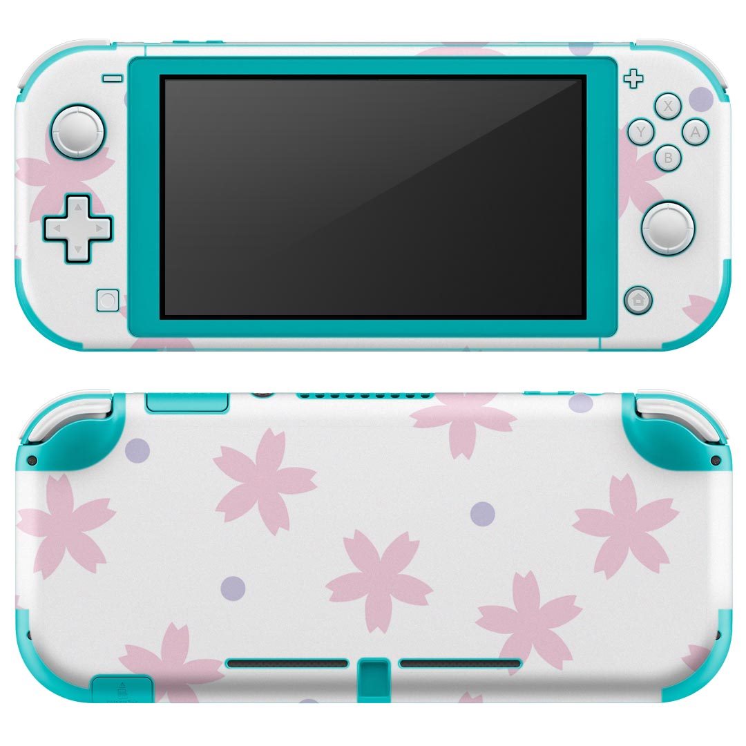 igsticker Nintendo Switch Lite 専用 デザインスキンシール 全面 ニンテンドー スイッチ ライト 専用 ゲーム機 カバー アクセサリー フィルム ステッカー エアフリー 003997 桜 花 ピンク