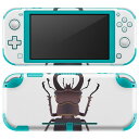 igsticker Nintendo Switch Lite 専用 デザインスキンシール 全面 ニンテンドー スイッチ ライト 専用 ゲーム機 カバー アクセサリー フィルム ステッカー エアフリー 020007 虫 stag beetle クワガタムシ(2)