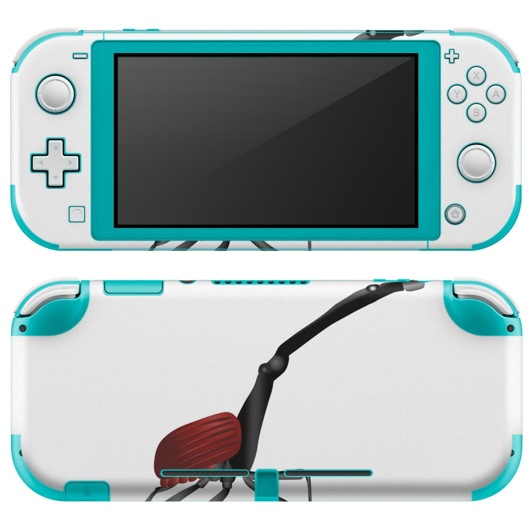 igsticker Nintendo Switch Lite 専用 デザインスキンシール 全面 ニンテンドー スイッチ ライト 専用 ゲーム機 カバー アクセサリー フィルム ステッカー エアフリー 020018 虫 虫 giraffe weevil キリンクビナガオゾウムシ